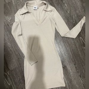 PRINCESS POLLY | long sleeve ribbed mini dress